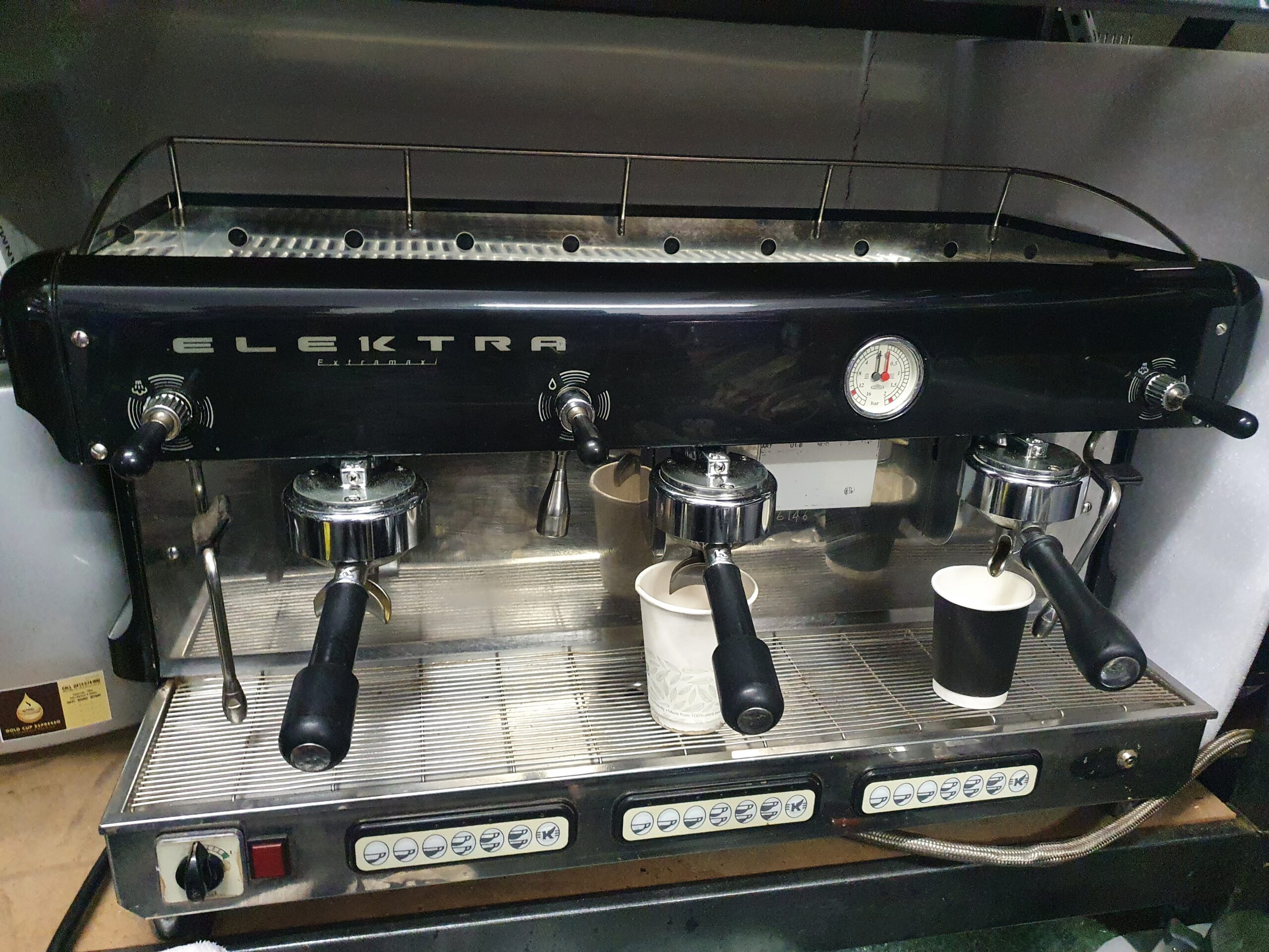 Elektra Coffee Machine 3 group Gold Cup Espresso Services